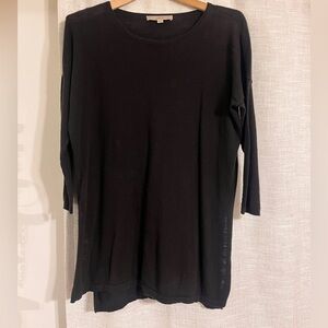 LOFT Long Black 3/4 Sleeve Knit